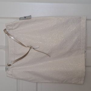 Nwt Gold Dip Pencil Skirt